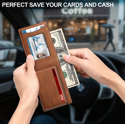 Valtro Pop-Up RFID Wallet in Brown - product view 6